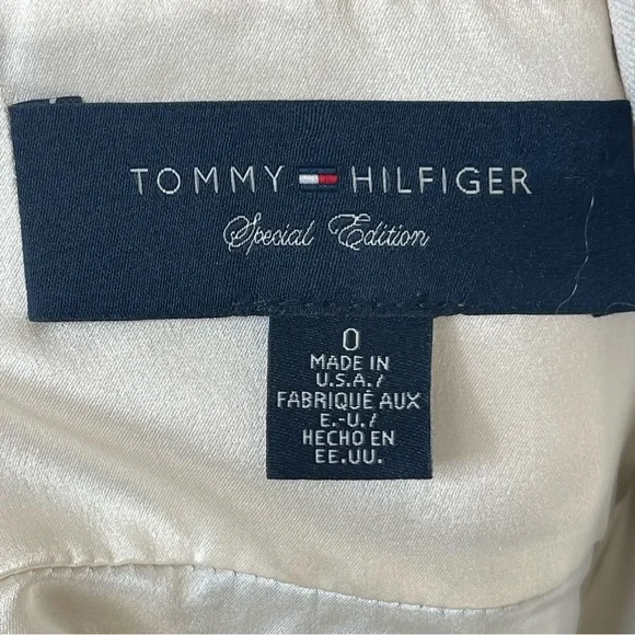 Tommy Hilfiger Special Edition 100% Silk Ikat Print Keyhole Back Midi Dress - Picture 12 of 17